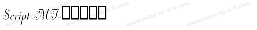 Script MT字体转换